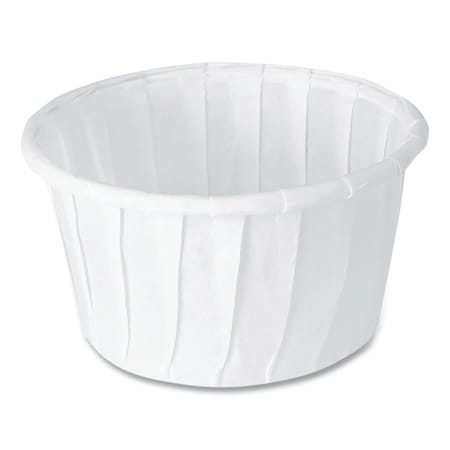 Dart Treated Paper Souffl Portion Cups, 1 1/4 oz., White, PK5000 125-2050